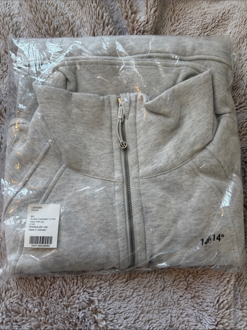 Lululemon Oversized Funnel-Neck Half Zip Long